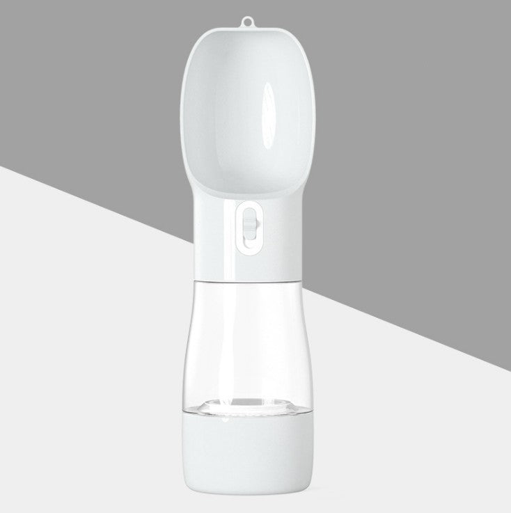 2-in-1 Portable Pet Water Bottle with Food Dispenser