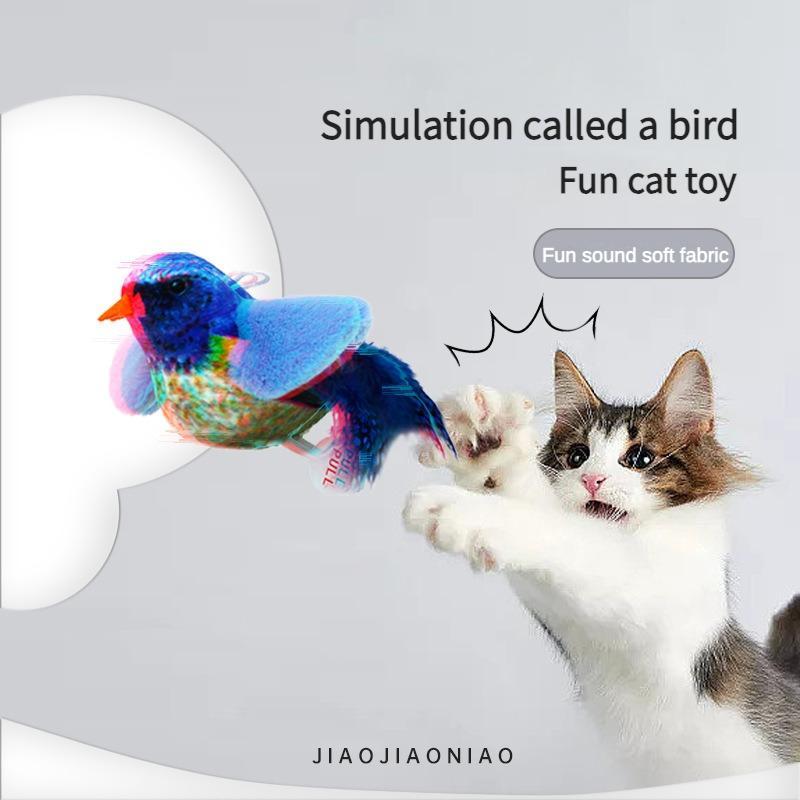 Cute Bird Cat Teaser Toy – Interactive Fun for Your Feline!