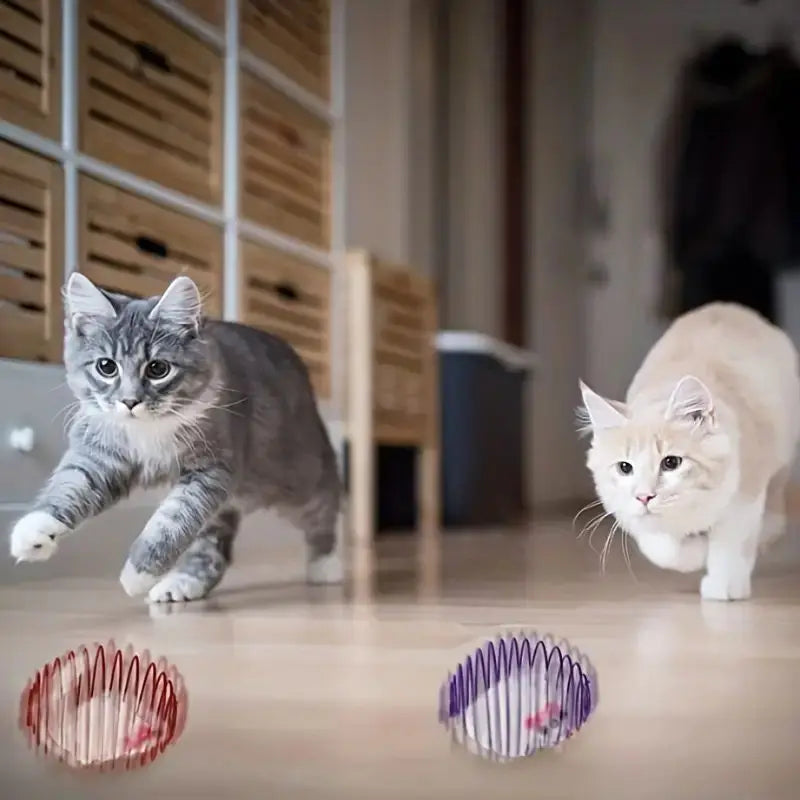 Stretchable Cat Toy Balls, Interactive Rolling Toys for Kittens