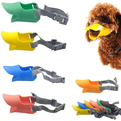 Silicone Duck Dog Muzzle, Anti-Bite & Barking Mask for Small and Large Dogs