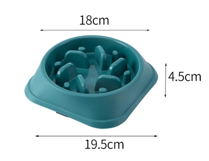 Feed Bowl for Cats & Dogs, Anti-Choking, Non-Slip, Multiple Colors & Shapes