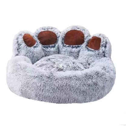 Fluffy Dog Bed, Plush Sofa Basket, Large & Small Pet Cushion