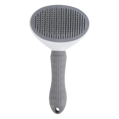 Pet Hair Brush & Dog Comb, Stainless Steel Grooming Tool for Cats & Dogs