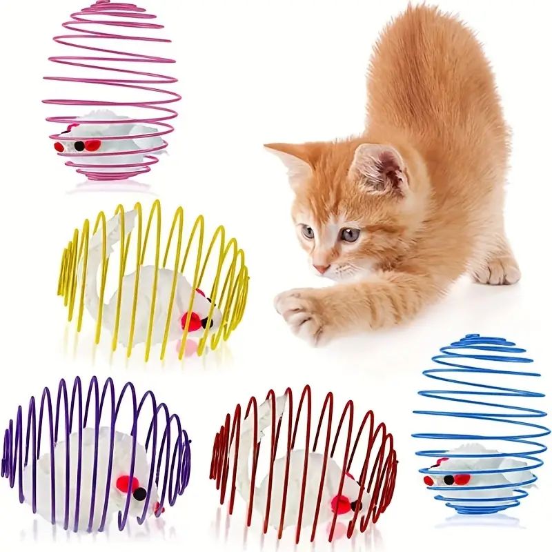 Stretchable Cat Toy Balls, Interactive Rolling Toys for Kittens