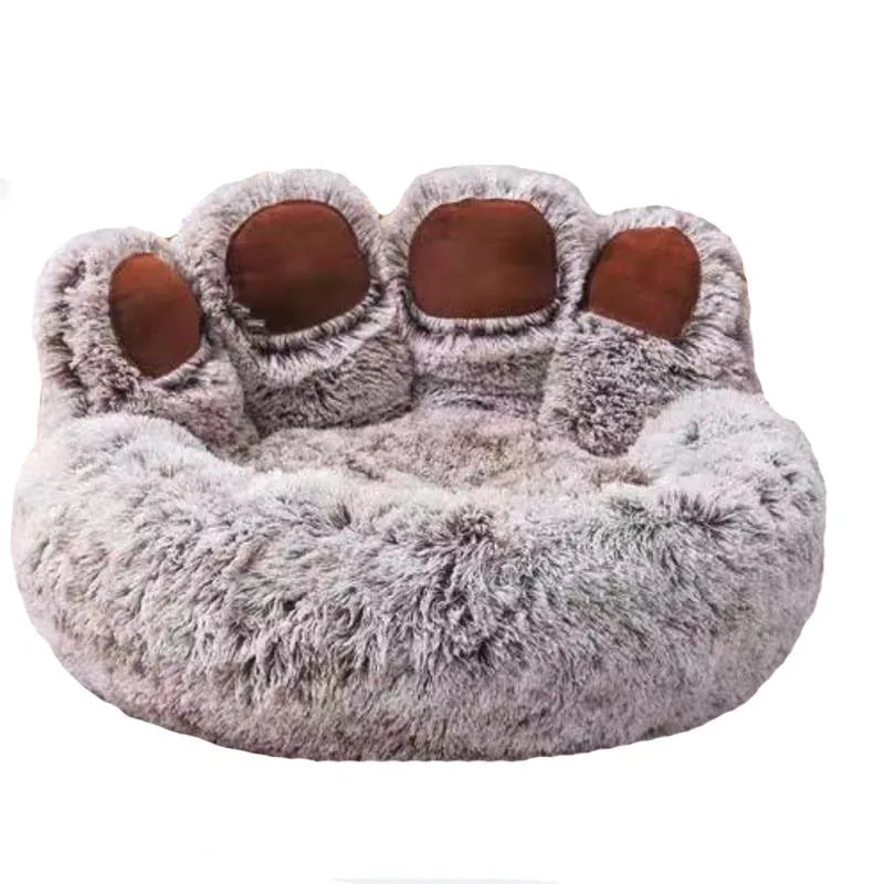 Fluffy Dog Bed, Plush Sofa Basket, Large & Small Pet Cushion