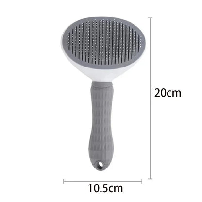 Pet Hair Brush & Dog Comb, Stainless Steel Grooming Tool for Cats & Dogs