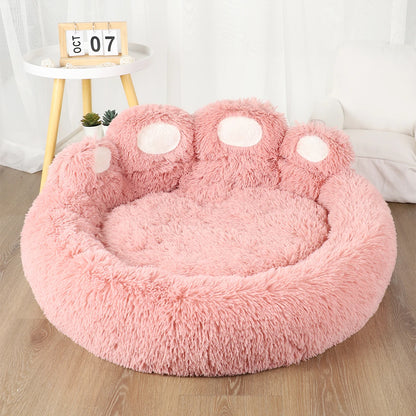 Fluffy Dog Bed, Plush Sofa Basket, Large & Small Pet Cushion