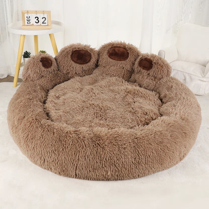 Fluffy Dog Bed, Plush Sofa Basket, Large & Small Pet Cushion